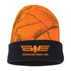 ORANGE CAMO BEANIE