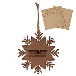 WOOD SNOWFLAKE ORNAMENT