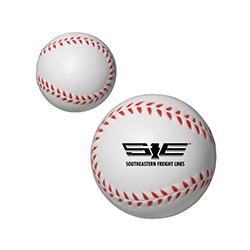 BASEBALL STRESS RELIEVER WHITE